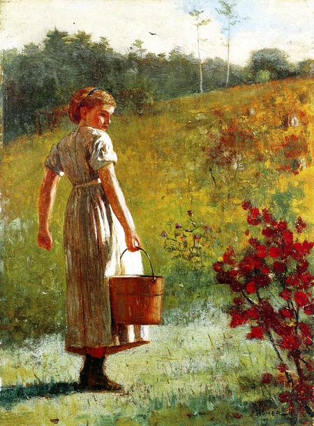 (image for) Handmade oil painting Copy paintings of famous artists Winslow Homer's paintings Returning from the S - Click Image to Close